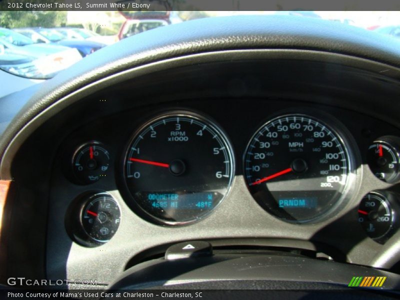 Summit White / Ebony 2012 Chevrolet Tahoe LS