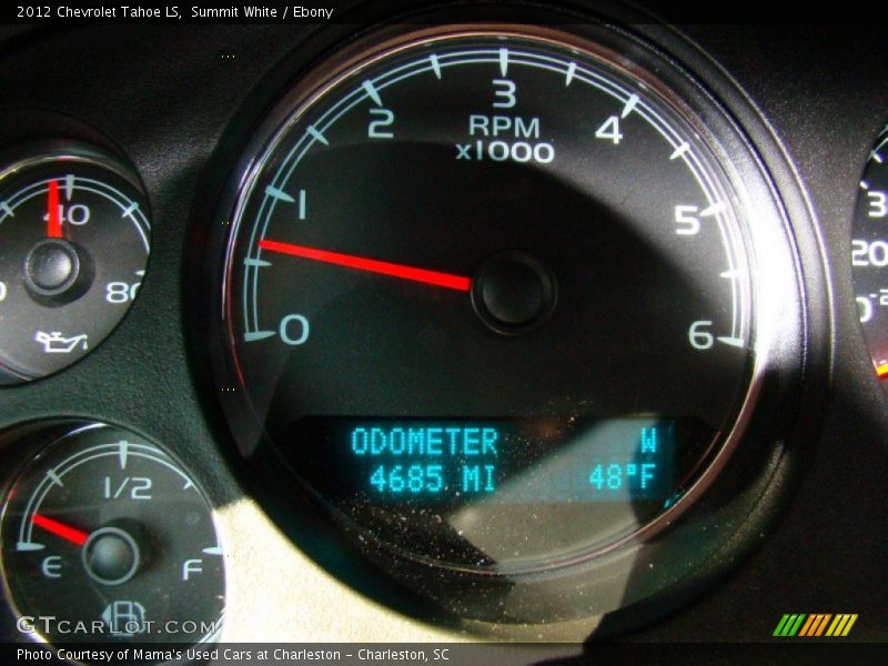 Summit White / Ebony 2012 Chevrolet Tahoe LS