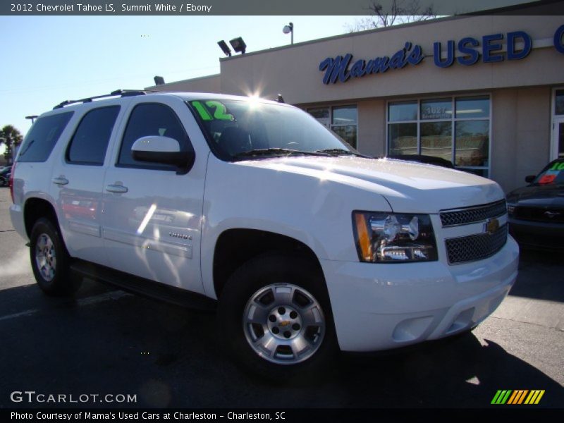 Summit White / Ebony 2012 Chevrolet Tahoe LS