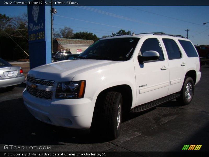Summit White / Ebony 2012 Chevrolet Tahoe LS