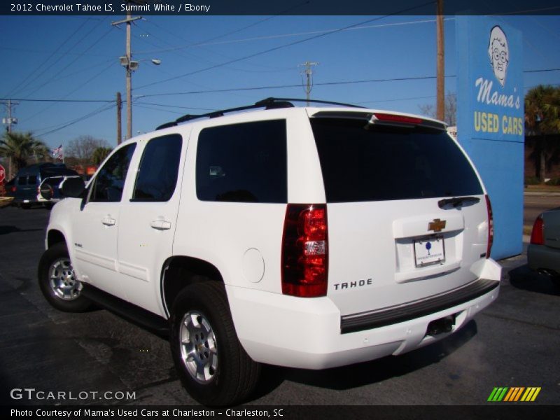 Summit White / Ebony 2012 Chevrolet Tahoe LS