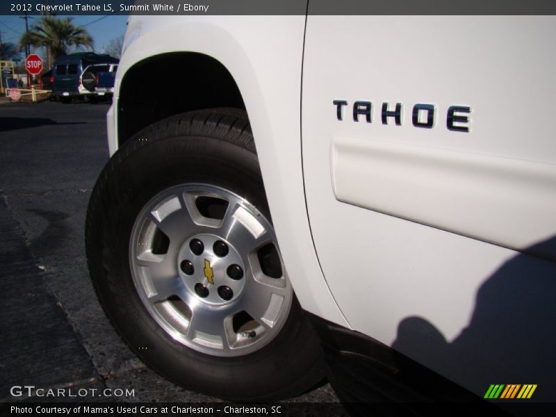 Summit White / Ebony 2012 Chevrolet Tahoe LS
