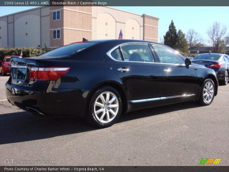 Obsidian Black / Cashmere Beige 2009 Lexus LS 460 L AWD