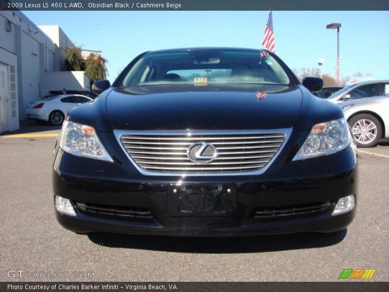 Obsidian Black / Cashmere Beige 2009 Lexus LS 460 L AWD