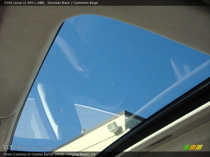 Obsidian Black / Cashmere Beige 2009 Lexus LS 460 L AWD