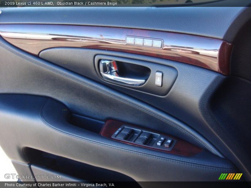 Obsidian Black / Cashmere Beige 2009 Lexus LS 460 L AWD