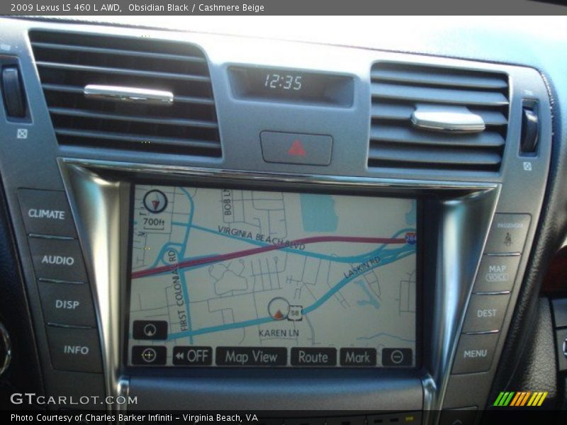 Obsidian Black / Cashmere Beige 2009 Lexus LS 460 L AWD