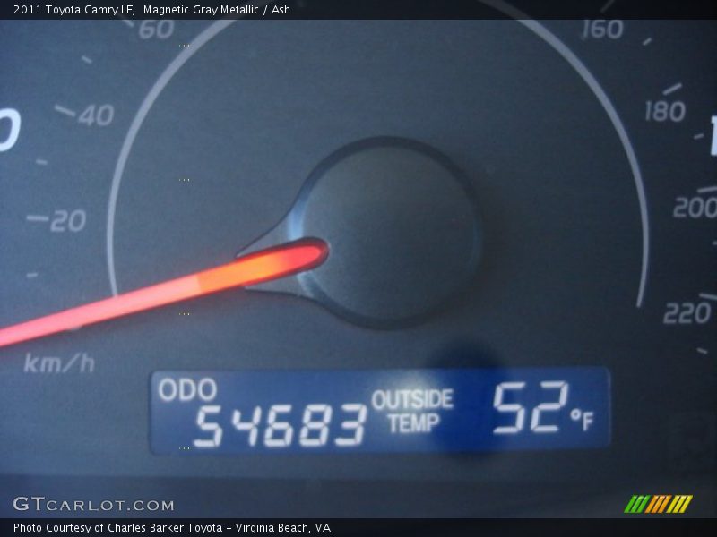 Magnetic Gray Metallic / Ash 2011 Toyota Camry LE