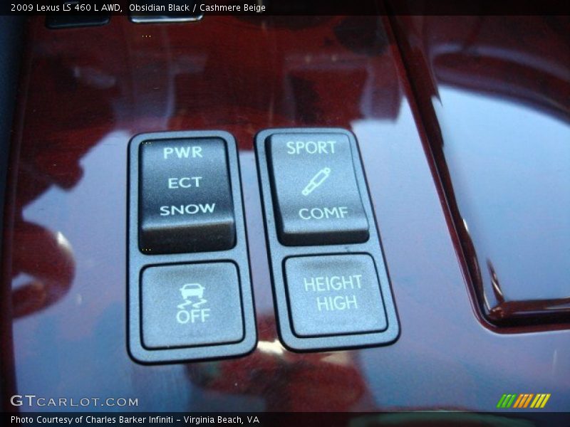 Obsidian Black / Cashmere Beige 2009 Lexus LS 460 L AWD