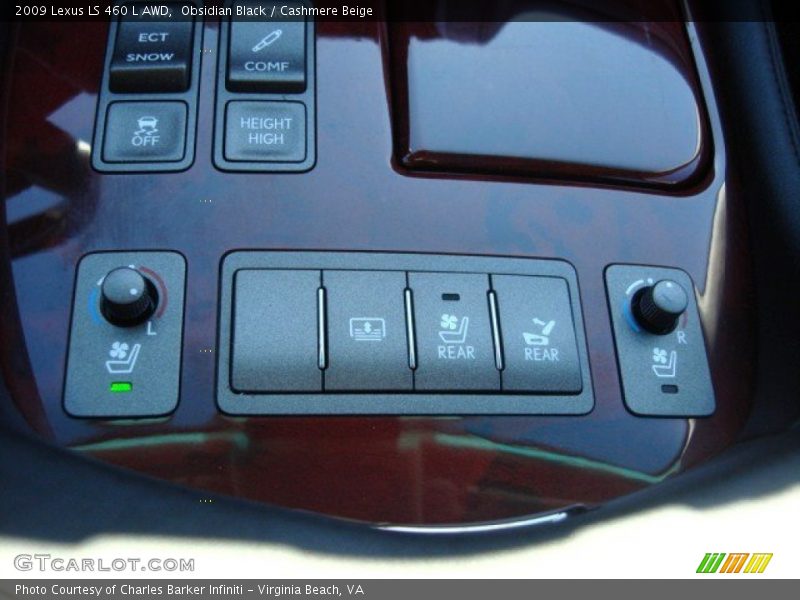 Obsidian Black / Cashmere Beige 2009 Lexus LS 460 L AWD