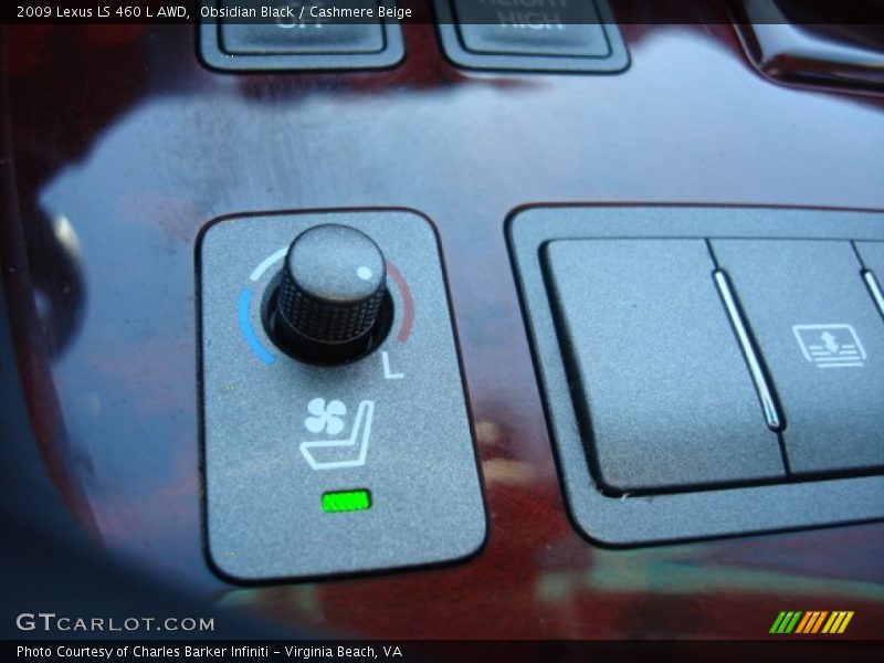 Obsidian Black / Cashmere Beige 2009 Lexus LS 460 L AWD
