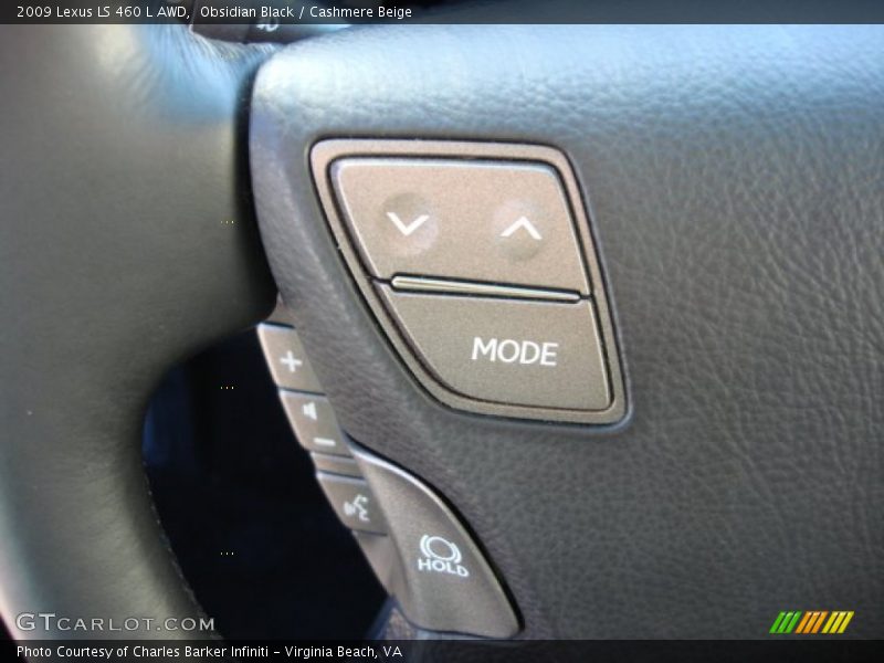 Obsidian Black / Cashmere Beige 2009 Lexus LS 460 L AWD