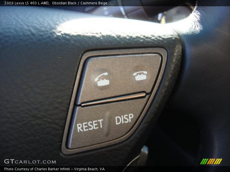 Obsidian Black / Cashmere Beige 2009 Lexus LS 460 L AWD