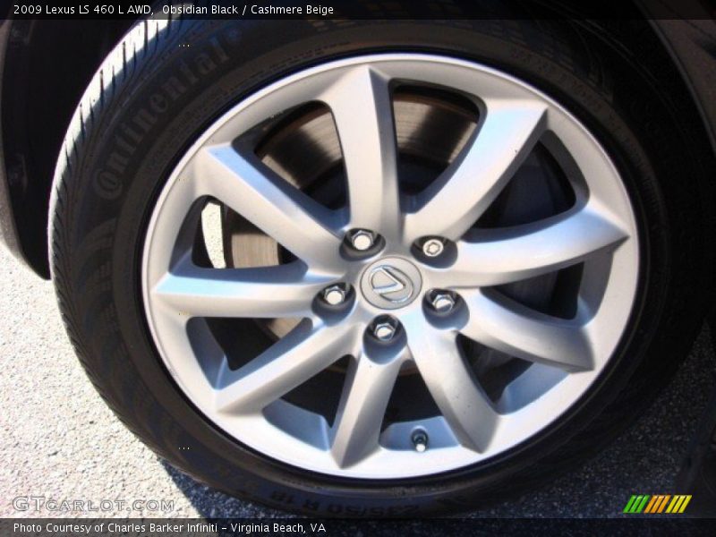 Obsidian Black / Cashmere Beige 2009 Lexus LS 460 L AWD
