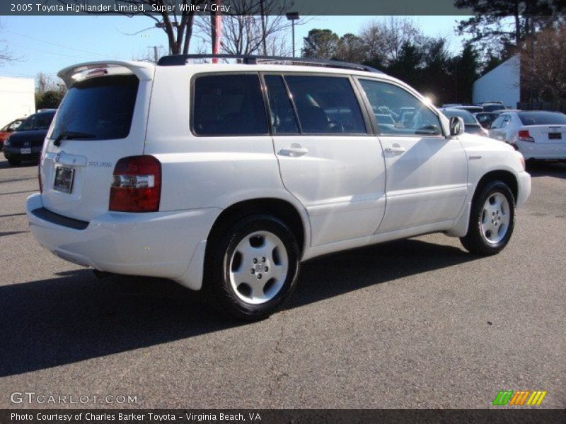Super White / Gray 2005 Toyota Highlander Limited