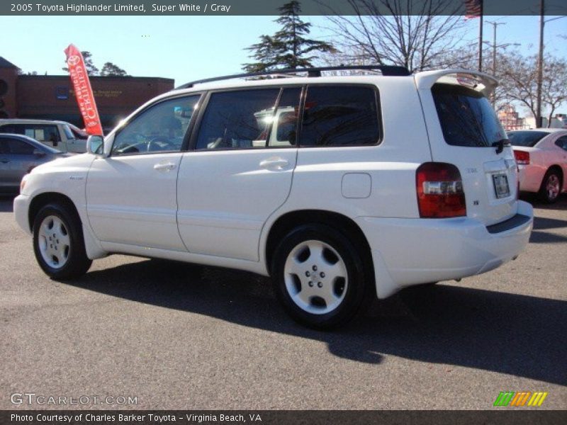 Super White / Gray 2005 Toyota Highlander Limited