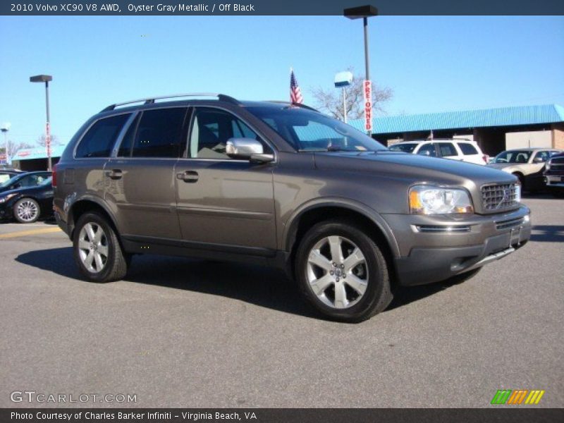 Oyster Gray Metallic / Off Black 2010 Volvo XC90 V8 AWD