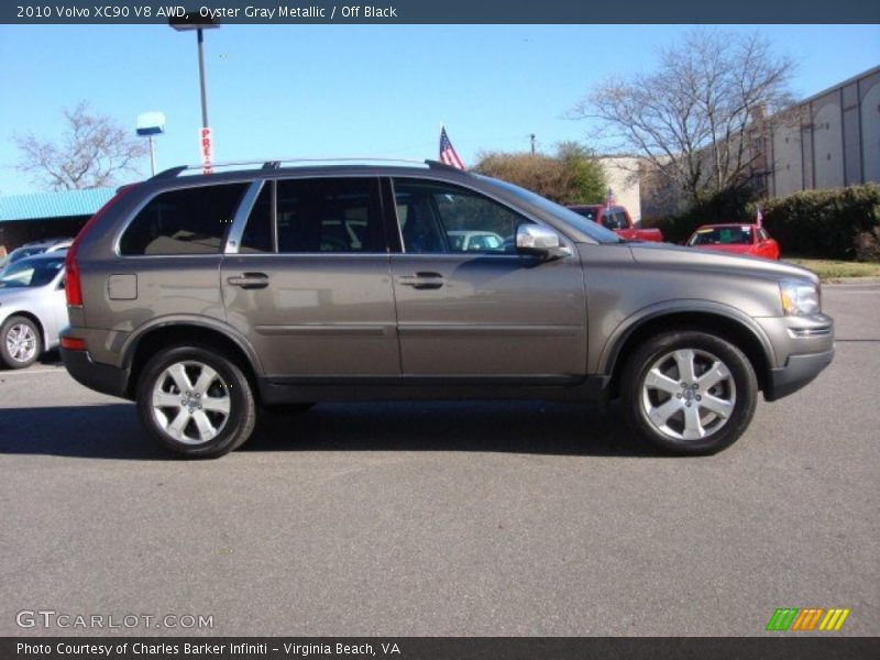 Oyster Gray Metallic / Off Black 2010 Volvo XC90 V8 AWD