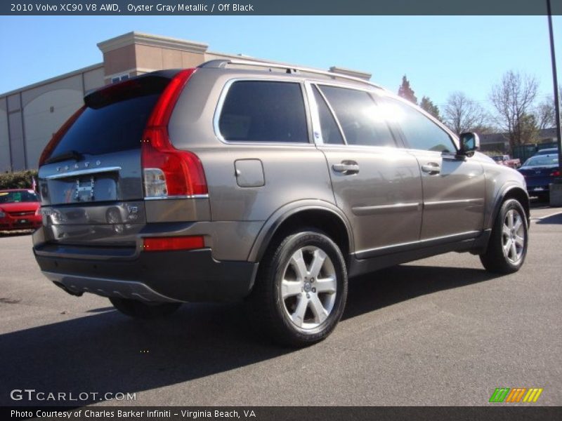Oyster Gray Metallic / Off Black 2010 Volvo XC90 V8 AWD