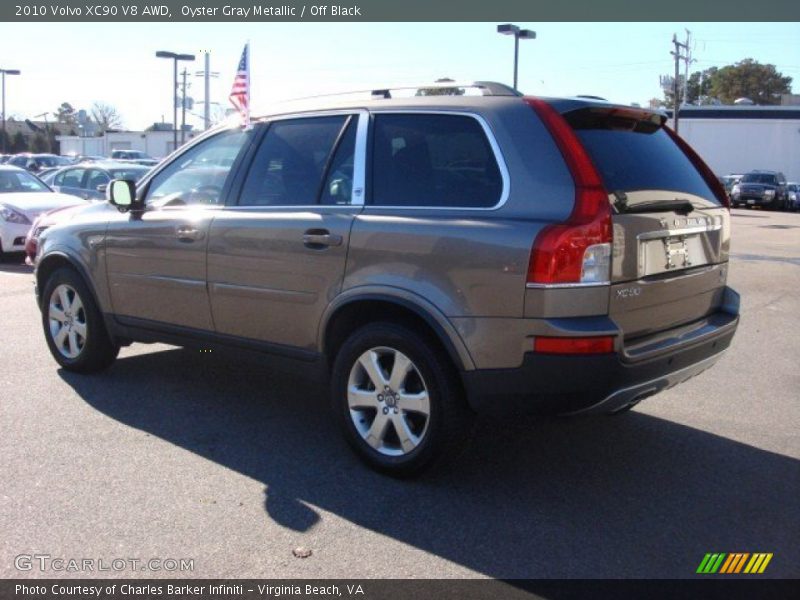 Oyster Gray Metallic / Off Black 2010 Volvo XC90 V8 AWD