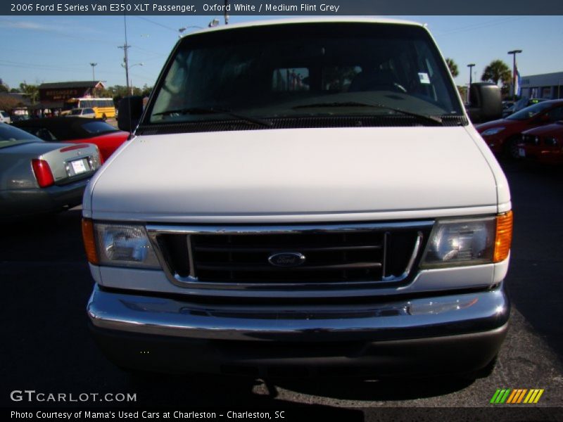 Oxford White / Medium Flint Grey 2006 Ford E Series Van E350 XLT Passenger