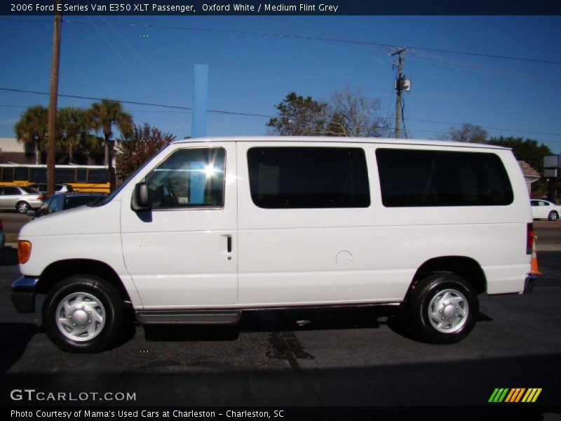 Oxford White / Medium Flint Grey 2006 Ford E Series Van E350 XLT Passenger
