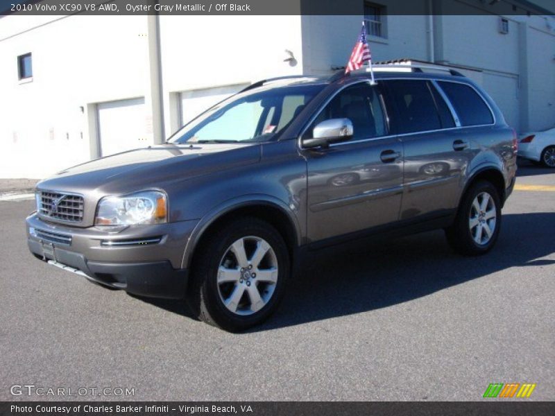 Oyster Gray Metallic / Off Black 2010 Volvo XC90 V8 AWD