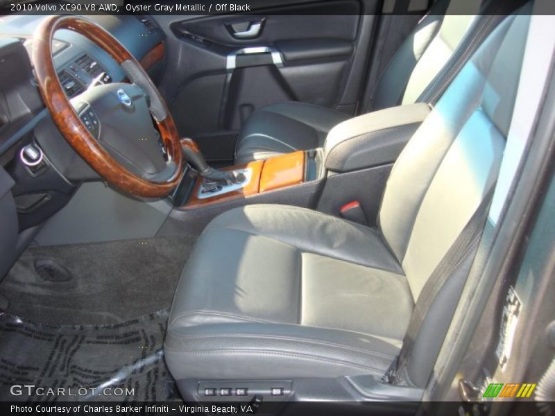 Oyster Gray Metallic / Off Black 2010 Volvo XC90 V8 AWD