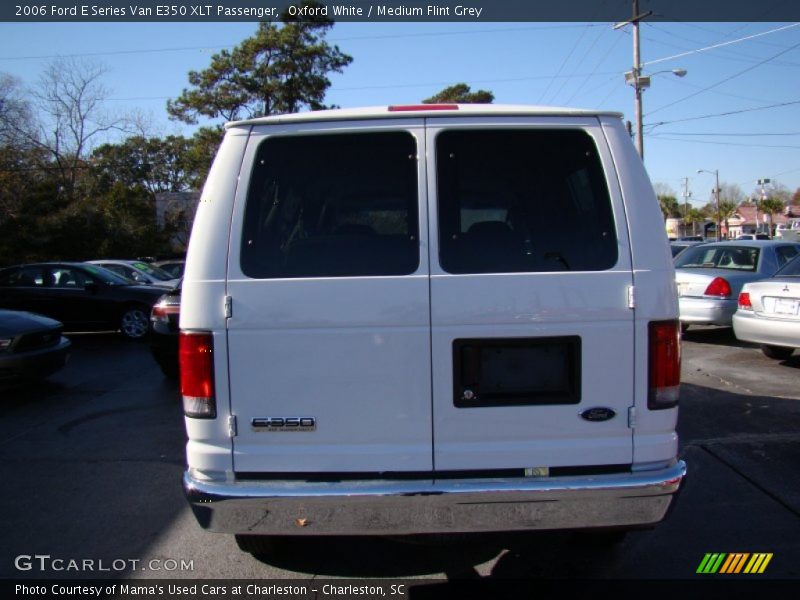 Oxford White / Medium Flint Grey 2006 Ford E Series Van E350 XLT Passenger