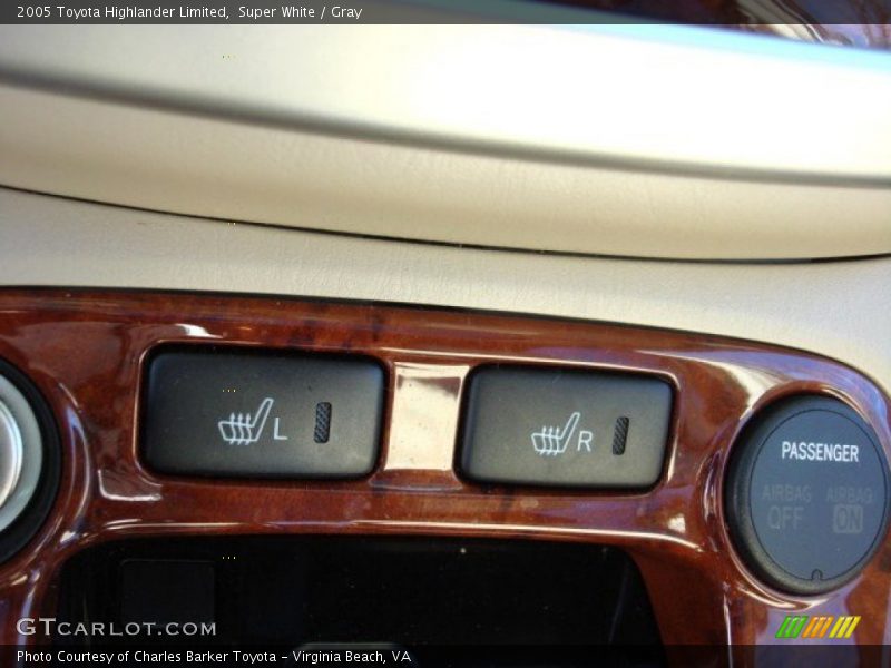 Super White / Gray 2005 Toyota Highlander Limited