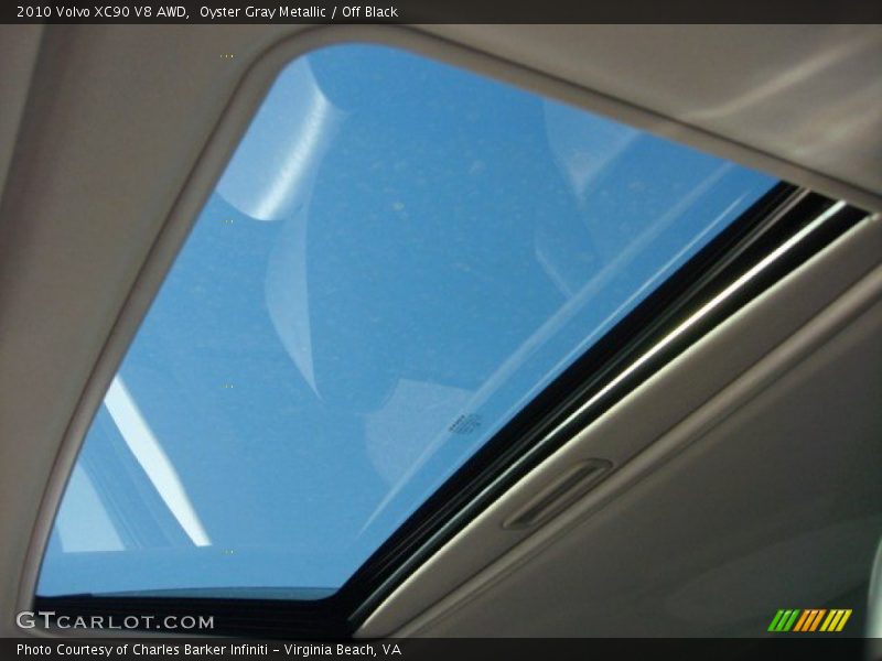 Oyster Gray Metallic / Off Black 2010 Volvo XC90 V8 AWD