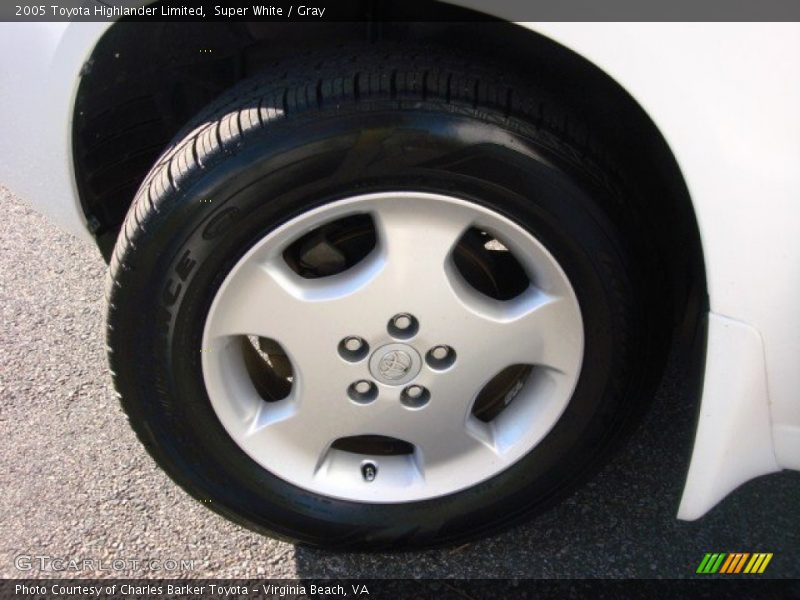 Super White / Gray 2005 Toyota Highlander Limited