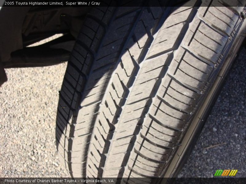 Super White / Gray 2005 Toyota Highlander Limited