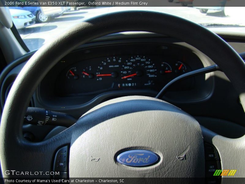 Oxford White / Medium Flint Grey 2006 Ford E Series Van E350 XLT Passenger