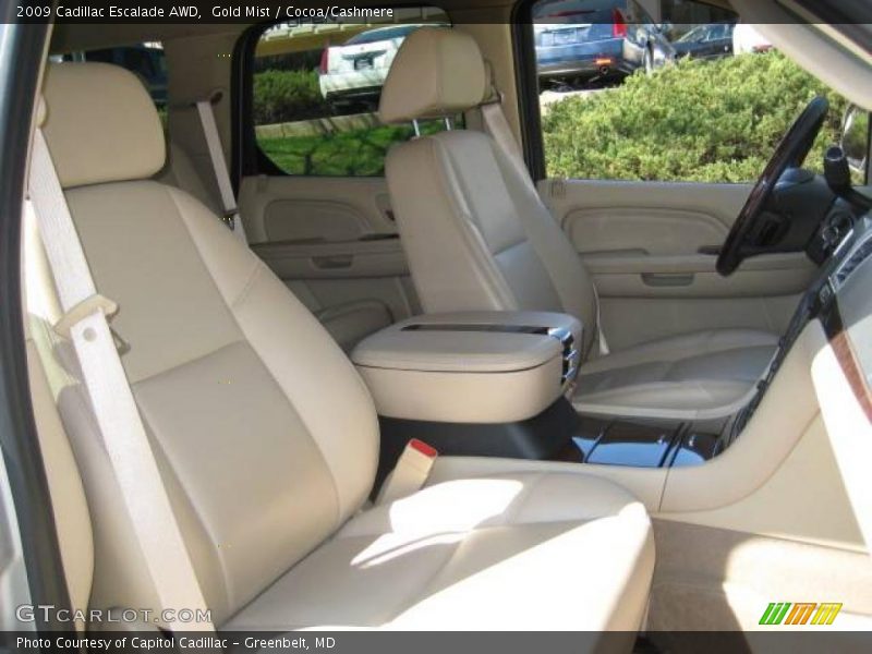 Gold Mist / Cocoa/Cashmere 2009 Cadillac Escalade AWD