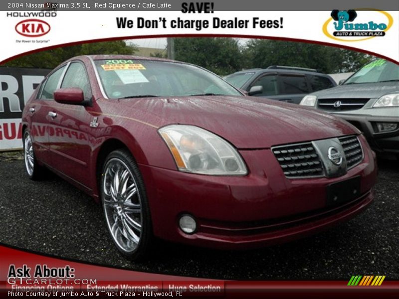 Red Opulence / Cafe Latte 2004 Nissan Maxima 3.5 SL