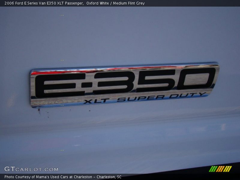 Oxford White / Medium Flint Grey 2006 Ford E Series Van E350 XLT Passenger