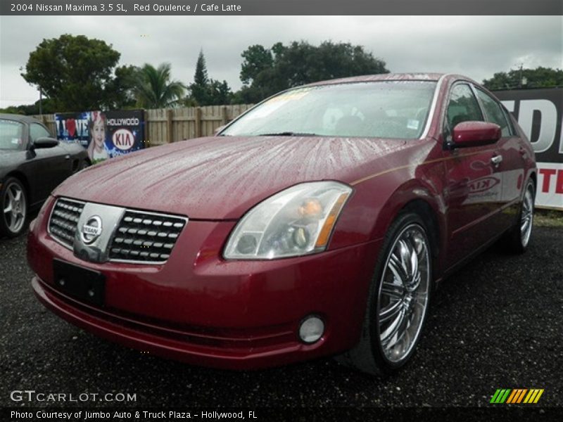 Red Opulence / Cafe Latte 2004 Nissan Maxima 3.5 SL