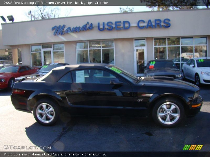 Black / Light Graphite 2008 Ford Mustang GT Premium Convertible