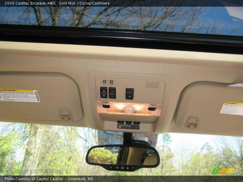 Gold Mist / Cocoa/Cashmere 2009 Cadillac Escalade AWD