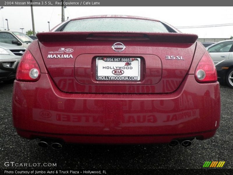 Red Opulence / Cafe Latte 2004 Nissan Maxima 3.5 SL