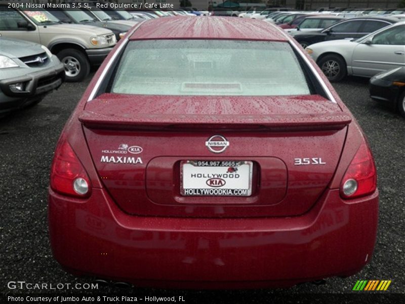 Red Opulence / Cafe Latte 2004 Nissan Maxima 3.5 SL