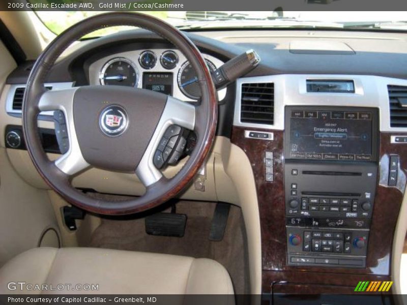 Gold Mist / Cocoa/Cashmere 2009 Cadillac Escalade AWD