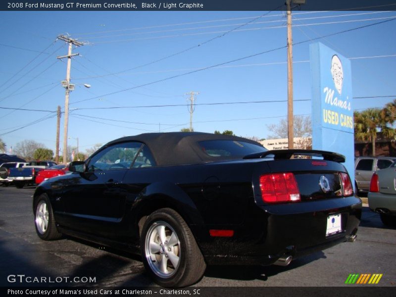 Black / Light Graphite 2008 Ford Mustang GT Premium Convertible