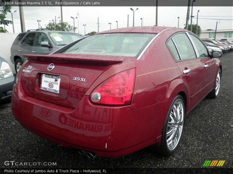 Red Opulence / Cafe Latte 2004 Nissan Maxima 3.5 SL