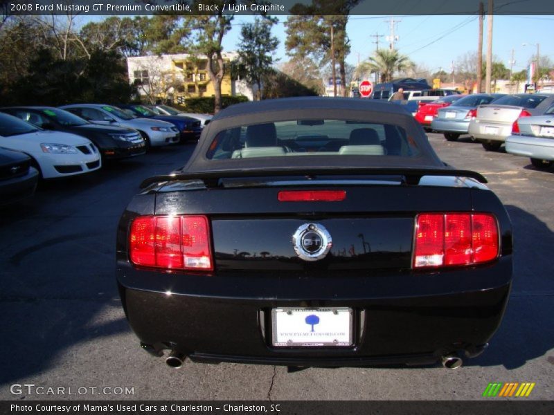 Black / Light Graphite 2008 Ford Mustang GT Premium Convertible