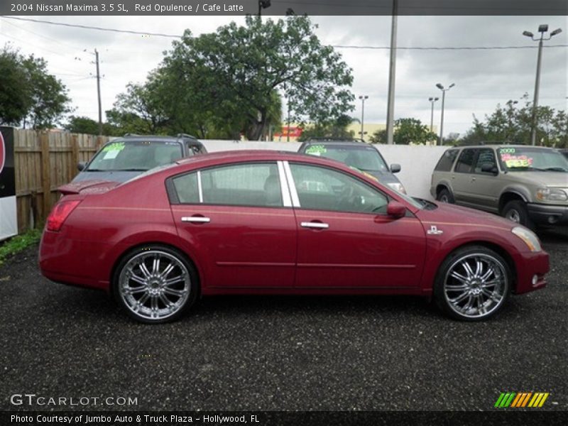 Red Opulence / Cafe Latte 2004 Nissan Maxima 3.5 SL