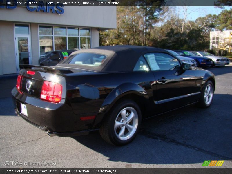 Black / Light Graphite 2008 Ford Mustang GT Premium Convertible