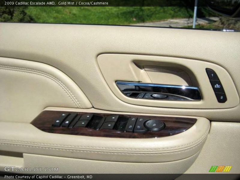 Gold Mist / Cocoa/Cashmere 2009 Cadillac Escalade AWD