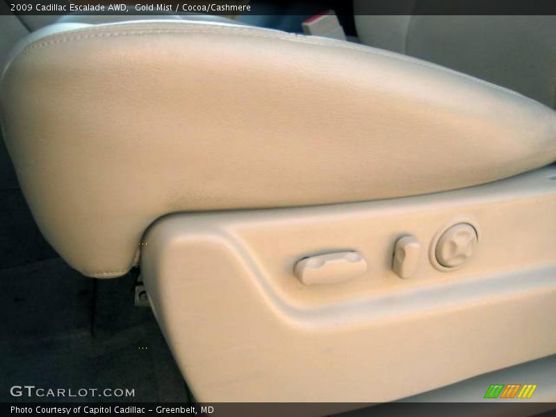 Gold Mist / Cocoa/Cashmere 2009 Cadillac Escalade AWD